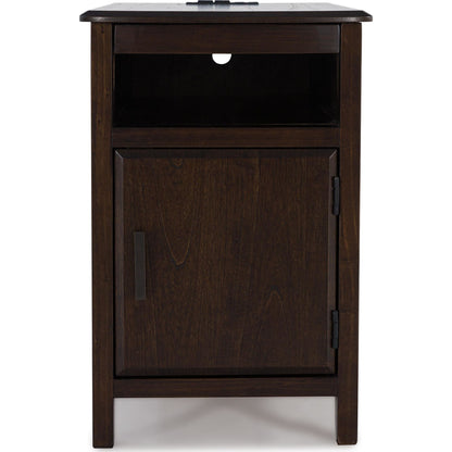 Devonsted Chair Side End Table - Dark Brown