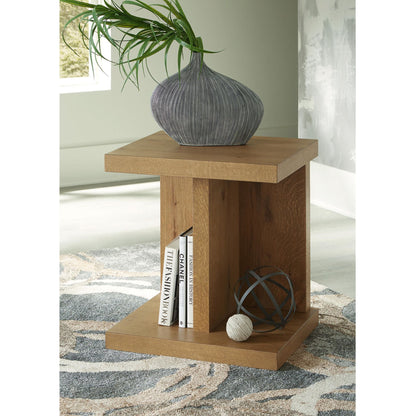 Brinstead Chair Side End Table - Light Brown