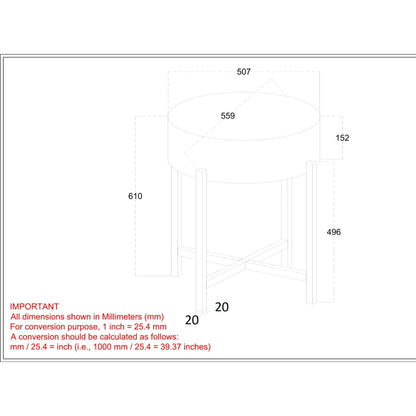 Blox Accent Table - Natural