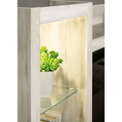 Bellaby Entertainment Unit with Fireplace - White Wash