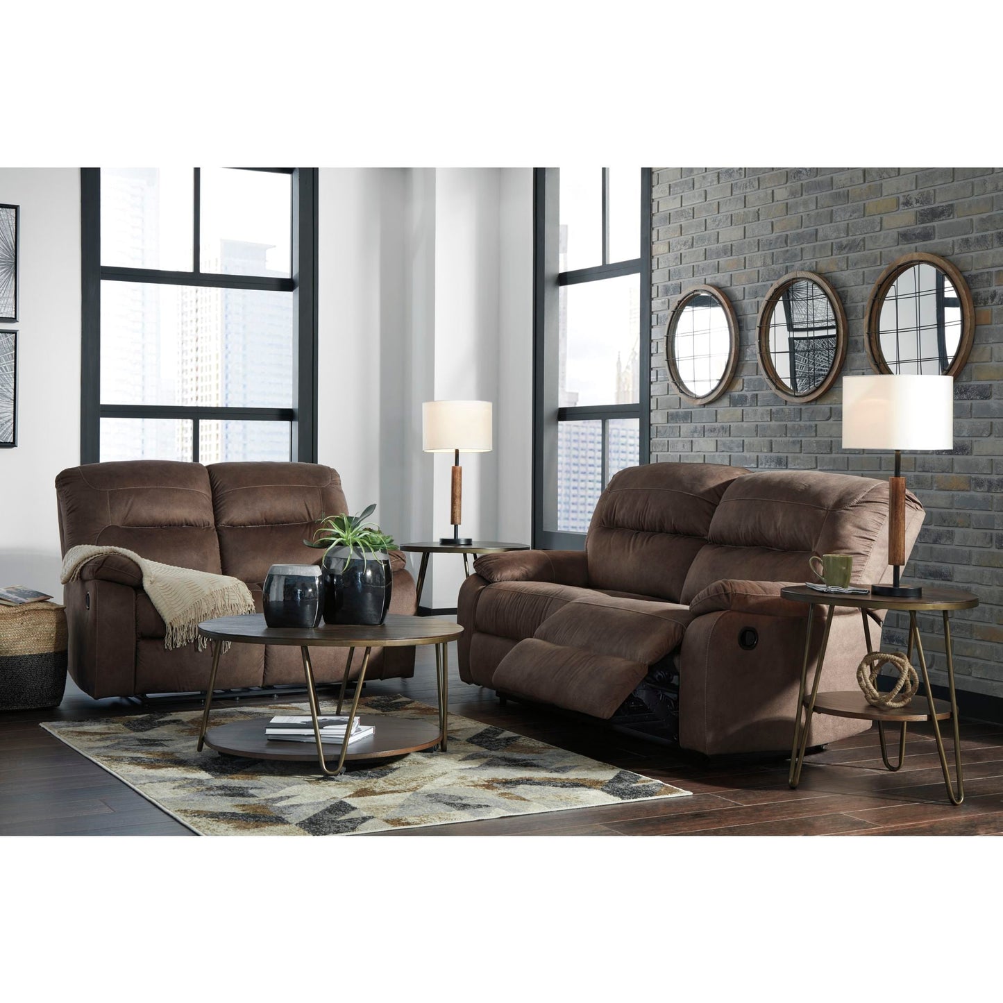 Bolzano Reclining Sofa - Coffee