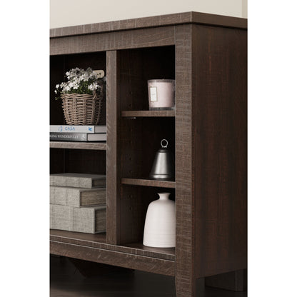 Camiburg Corner TV Stand - Warm Brown