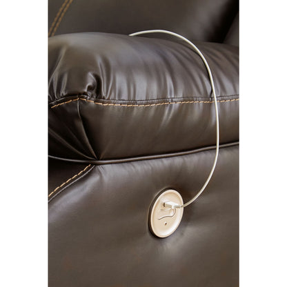 Denoron Power Rocker Recliner - Chocolate