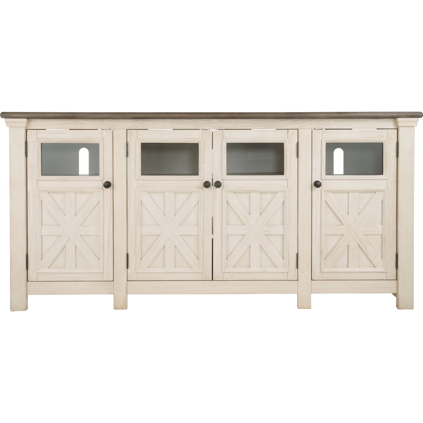 Bolanburg TV Stand - White/Weathered Gray