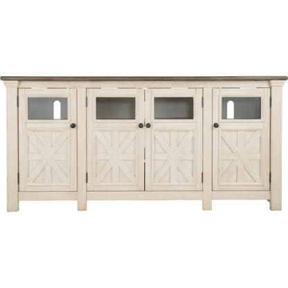 Bolanburg TV Stand - White/Weathered Gray