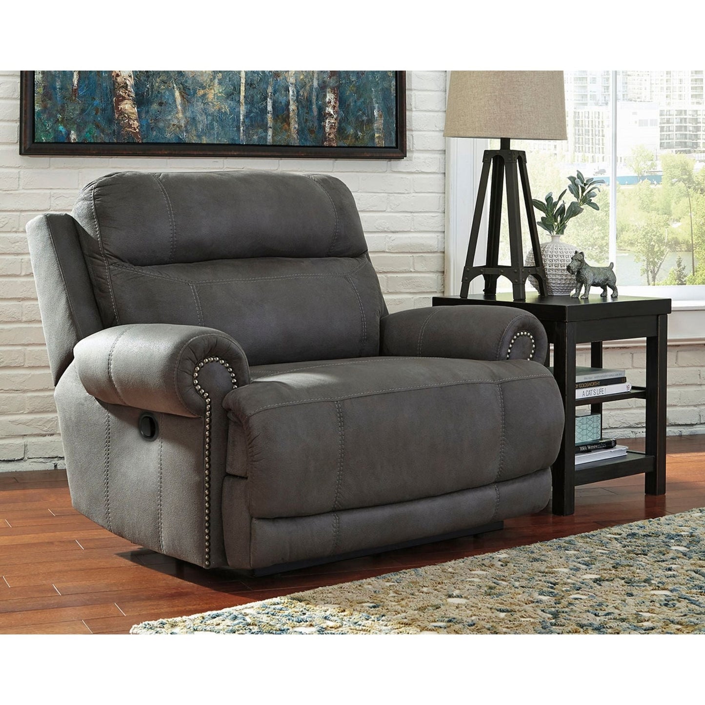 Austere Wall Hugger Recliner - Gray