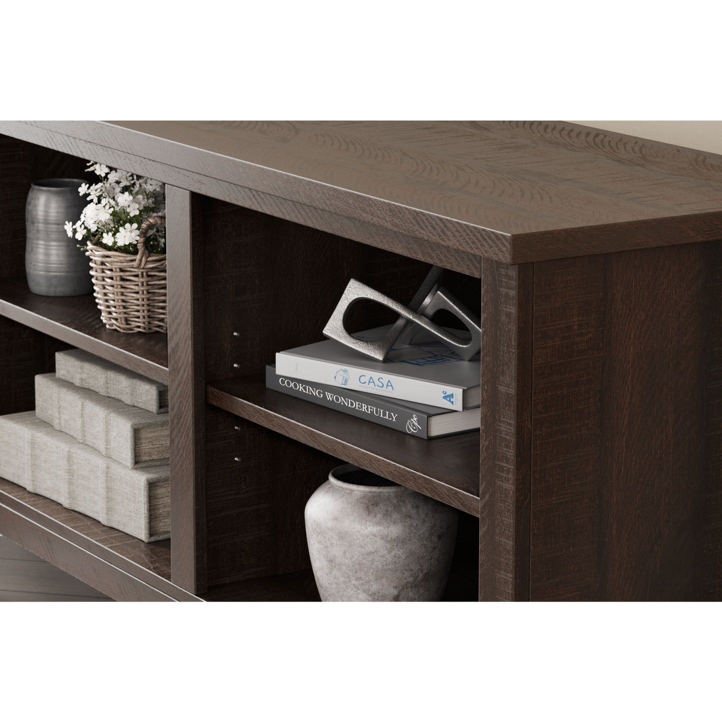 Camiburg TV Stand - Warm Brown