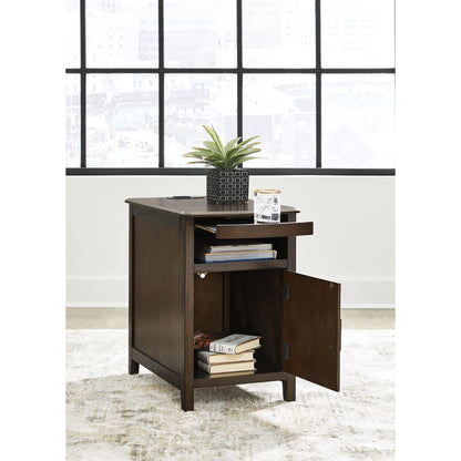Devonsted Chair Side End Table - Dark Brown